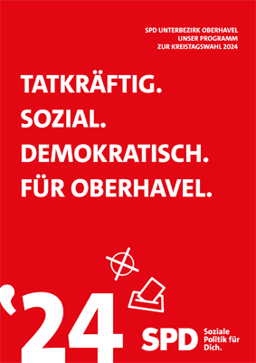 Titelabbildung des SPD-Wahlprogramms zur Kreistagswahl 2024